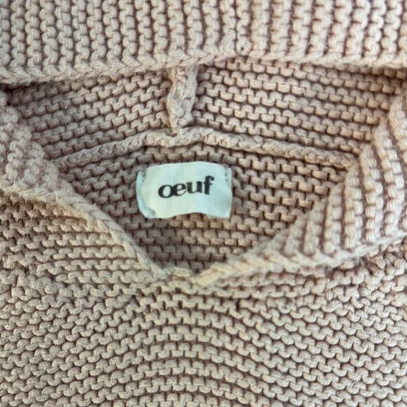 Oeuf Pink and White Bunny Ear Sweater - Picture 2 of 4